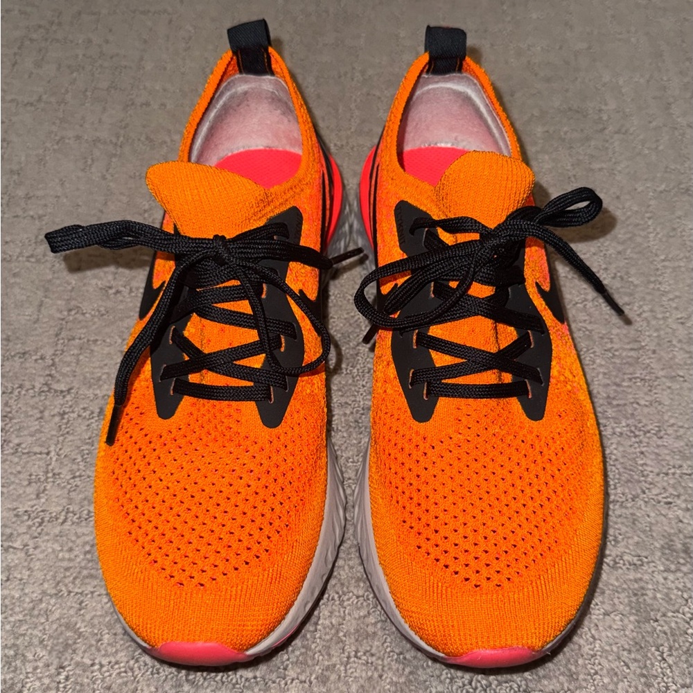 Nike Copper Flash Epic React Flyknit Tennis Shoe Sneakers - Size 7